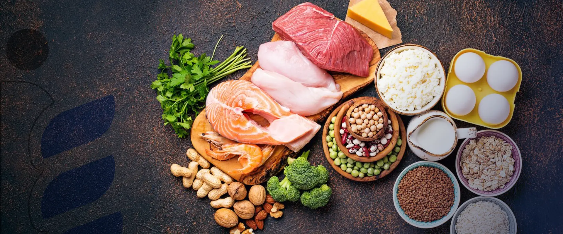 Premium meat, seafood, frozen vegetables and cheese arranged for a Jeddah food supplier