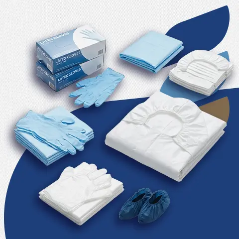 Vinyl Powdered Gloves supplied by Ideal Elite in Jeddah Saudi Arabia