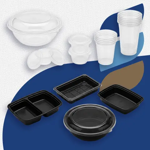 Round Plastic Black Base Container supplied by Ideal Elite in Jeddah Saudi Arabia